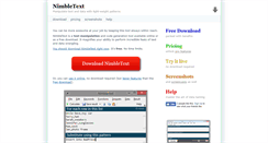 Desktop Screenshot of nimbletext.com