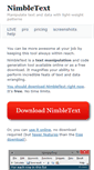 Mobile Screenshot of nimbletext.com
