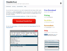 Tablet Screenshot of nimbletext.com